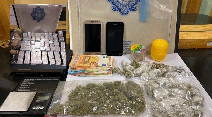 Gardaí in Tipperary have seized €13,500 of drugs and cash