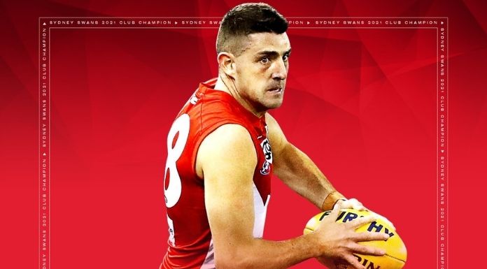 Colin O’Riordan named 2021 Sydney Swans “Best Clubman”