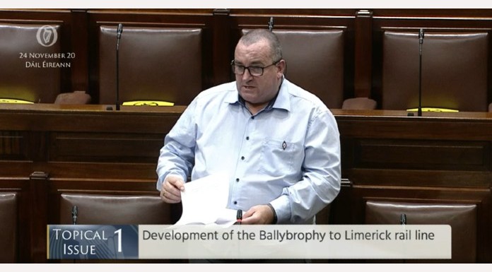 Ballybrophy line doesn’t appear to be high on Transport Minister’s agenda