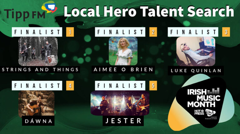 Tipp FM’s five finalists for Tipperary Local Hero Talent search