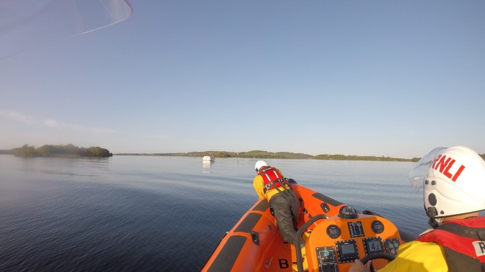 Callout for RNLI crew on Lough Derg