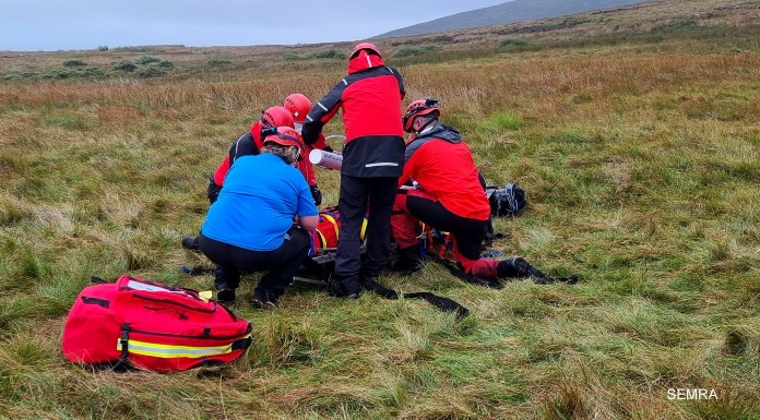 Injured walker stretchered off Galtees