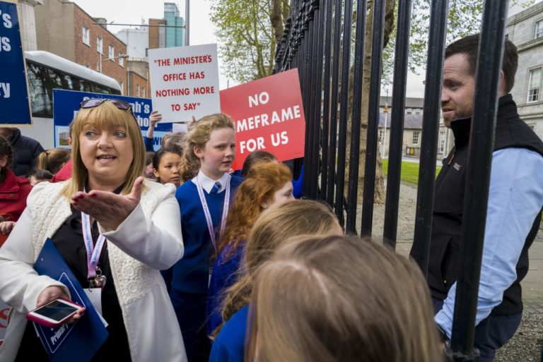 Tipp town primary school principals meet Education Minister