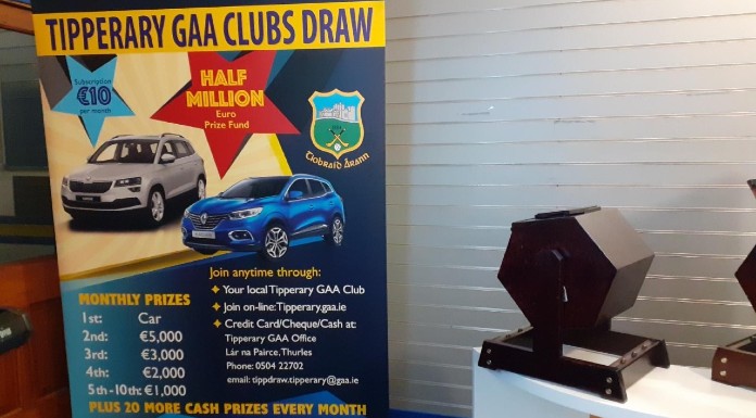 All the winners from last night’s Tipperary GAA members draw