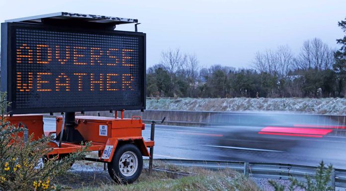 Weather warning issued as multi vehicle crash closes M7