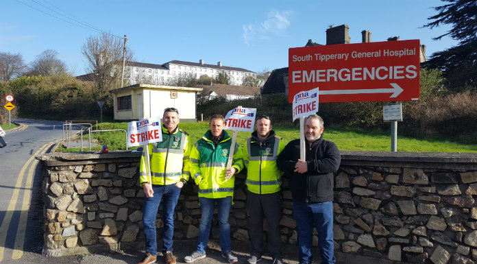 Around 40 Tipperary ambulance personnel to engage in strike action